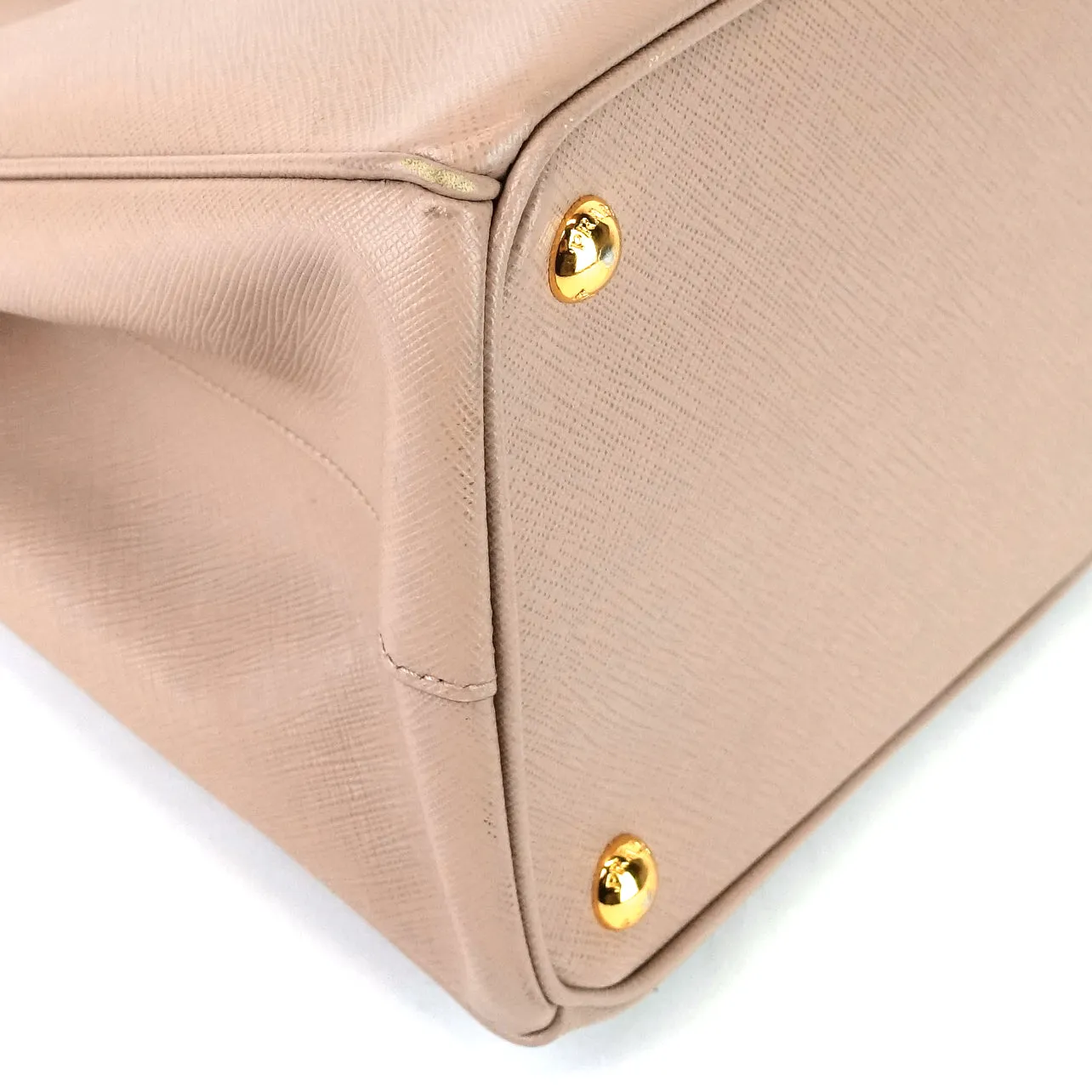 Saffiano Lux Double Zip Tote Bag