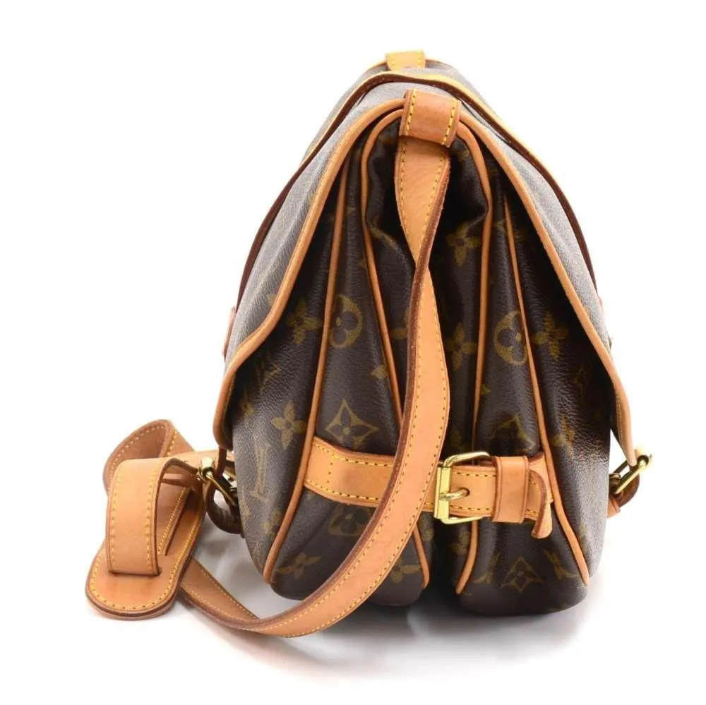 Saumur 30 Monogram Canvas Shoulder Bag