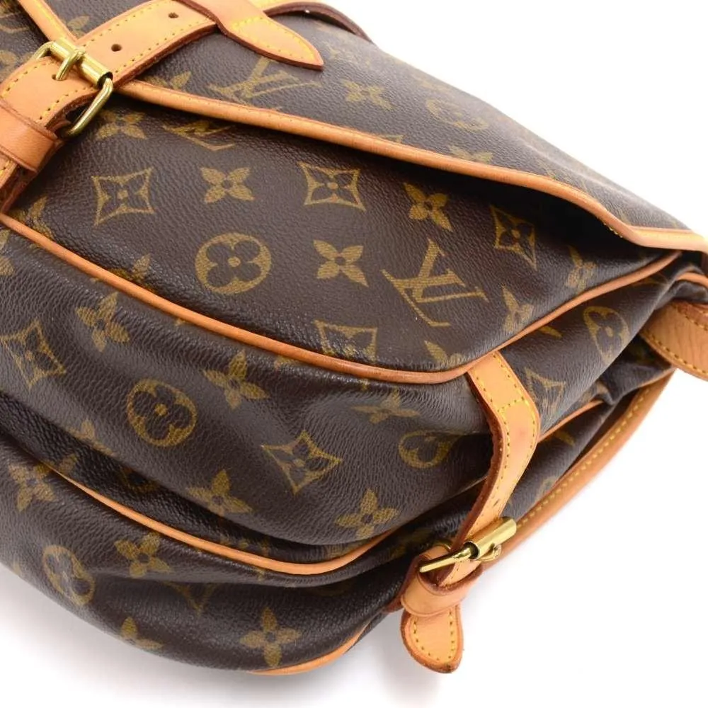 Saumur 30 Monogram Canvas Shoulder Bag