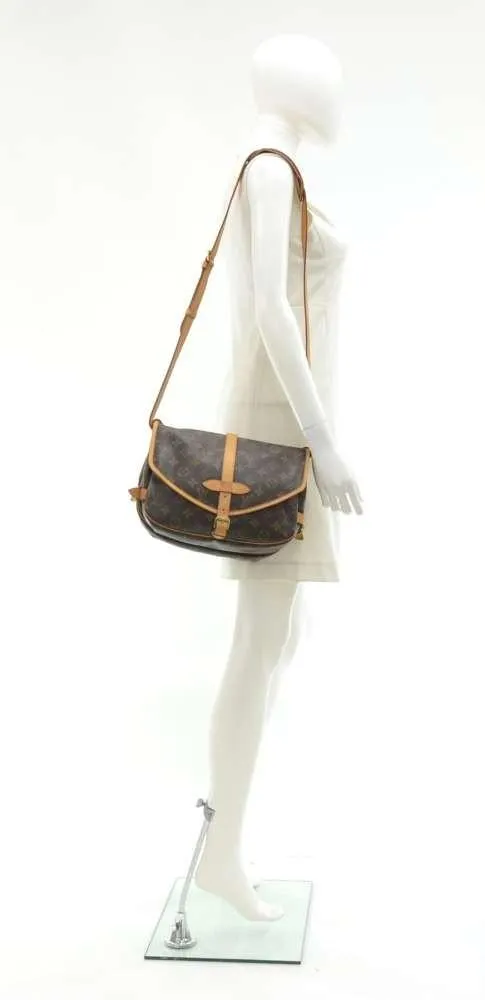 Saumur 30 Monogram Canvas Shoulder Bag