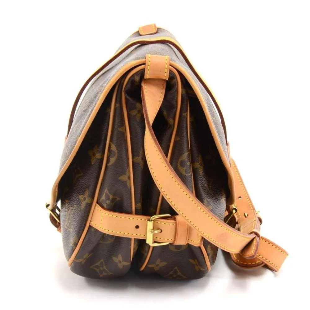 Saumur 30 Monogram Canvas Shoulder Bag