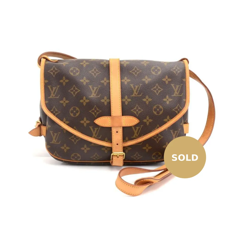Saumur 30 Monogram Canvas Shoulder Bag