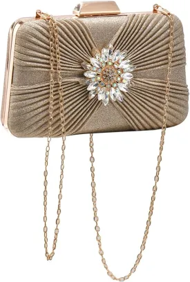 Sequin Evening Bag for Women Sparkly Rhinestone Clutch Bag Bridal Wedding Purse Glitter Crystal Shoulder Bag