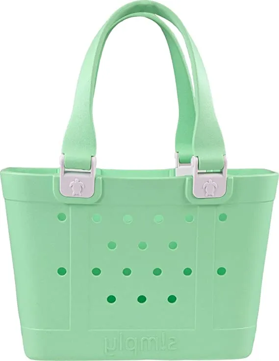 Simply Southern Mini Solid Tote- Lime