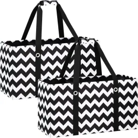 Standing Extra Large Utility Tote Bag with Metal Wire Frame, Large Structured Tote Bag with Hard Bottom, Beach Bag