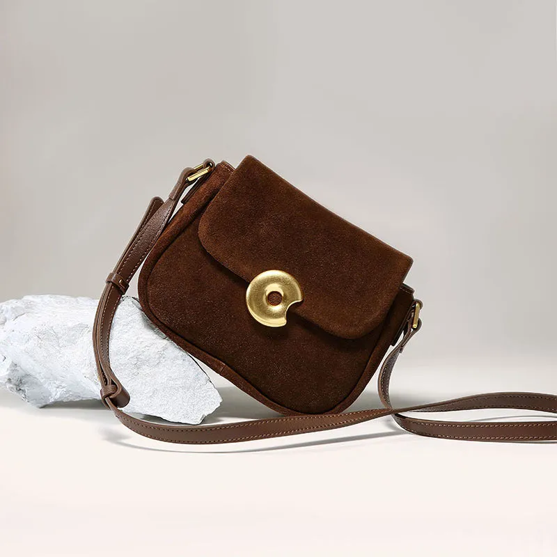 Strictly selected small square bag women's popular spring and summer new niche design  retro texture matte fleece commuter bag