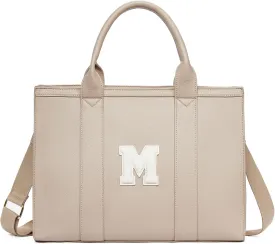 Telena Leather Tote Bag for Women Crossbody Tote Purse Handbag with Compartments and Adjustable Strap