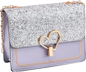 The Version Chain Bag With Lock Buckle Is Fashionable Simple And Versatile One Shoulder Crossbody Bag (Grey, One Size)