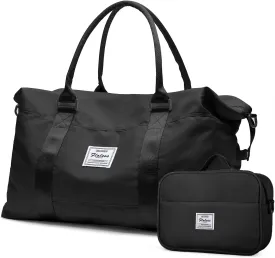 Travel Duffel Bags for Women,Weekender Overnight Bag with Wet Pocket & Toiletry Bag,Carry On Personal Item Bag,Travel Tote Gym Bag,Large