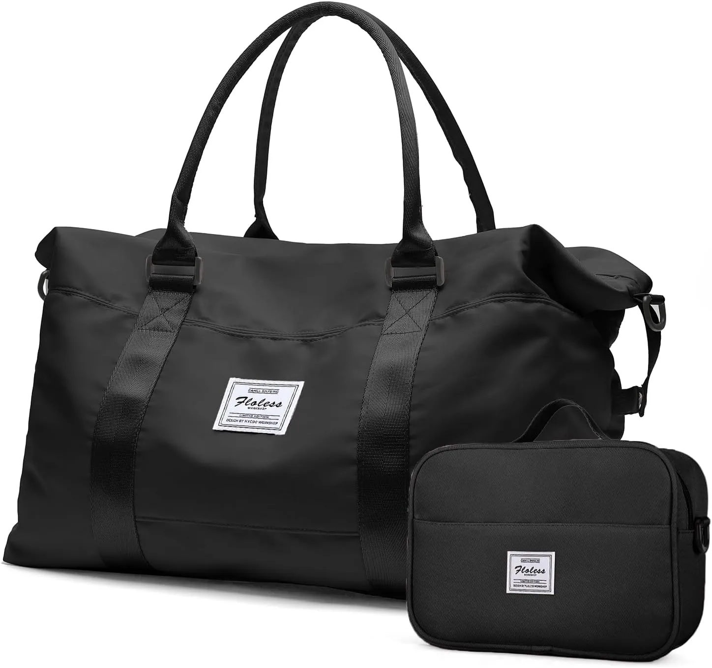 Travel Duffel Bags for Women,Weekender Overnight Bag with Wet Pocket & Toiletry Bag,Carry On Personal Item Bag,Travel Tote Gym Bag,Large