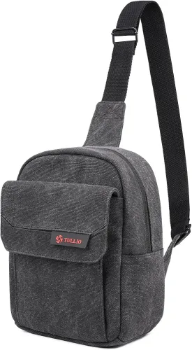 TULLIO Camera Bag Small Canvas Crossbody Purse Waterproof Dslr Camera Bag Case for Photographer