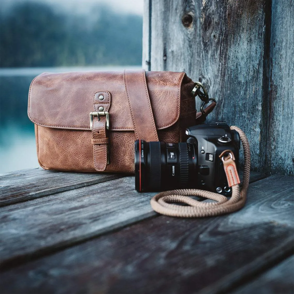 Vegan Leather Camera Bag