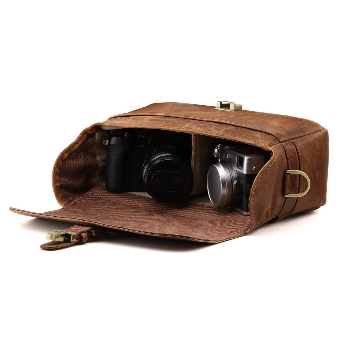 Vegan Leather Camera Bag