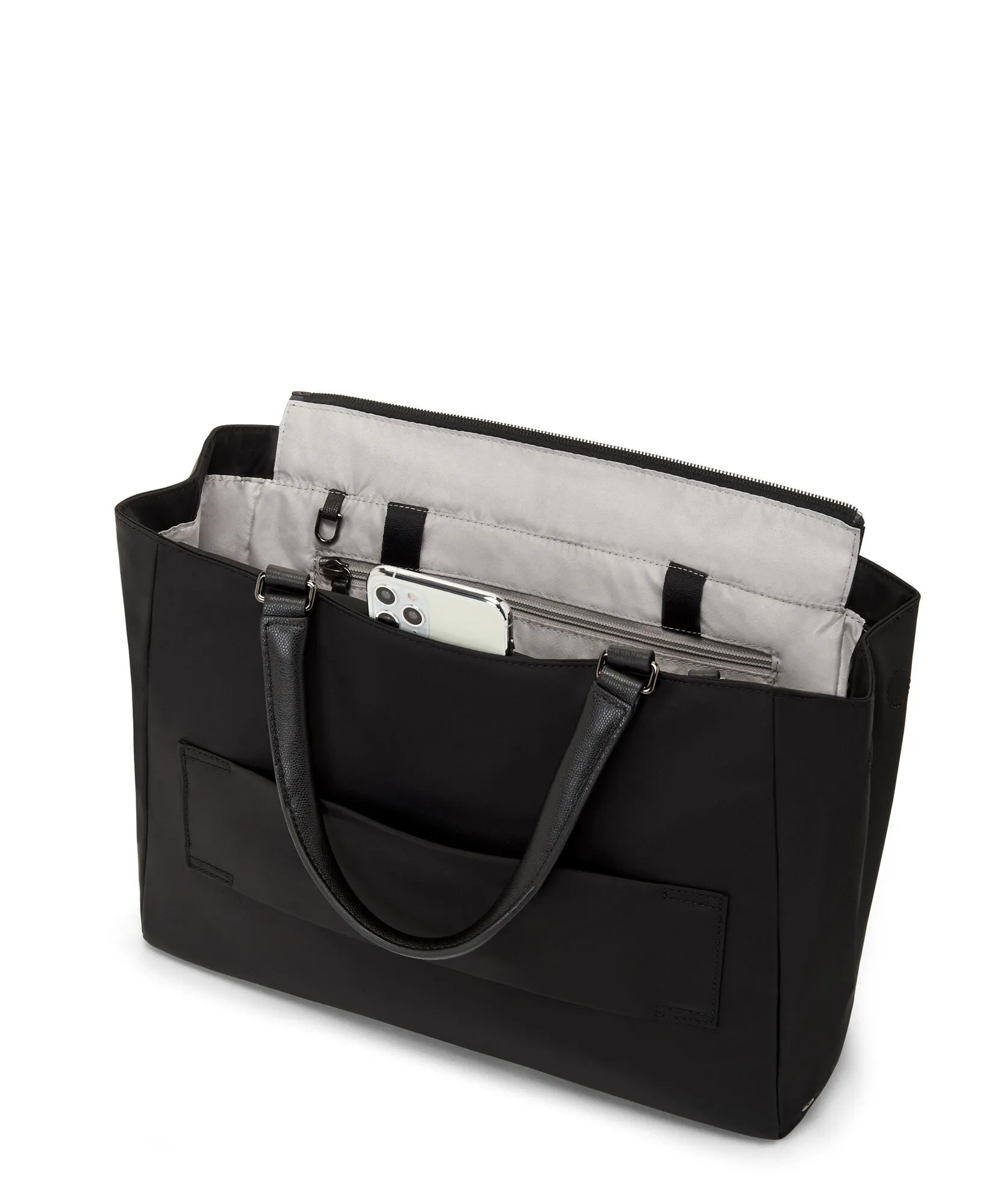 Voyageur Valetta Medium Tote - Black/Gunmetal