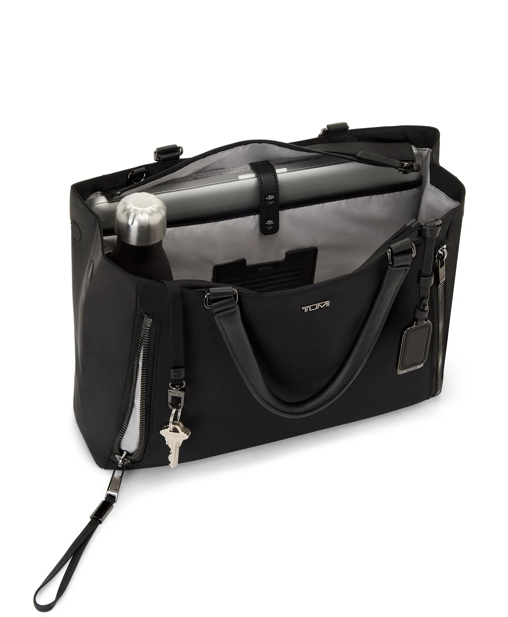 Voyageur Valetta Medium Tote - Black/Gunmetal
