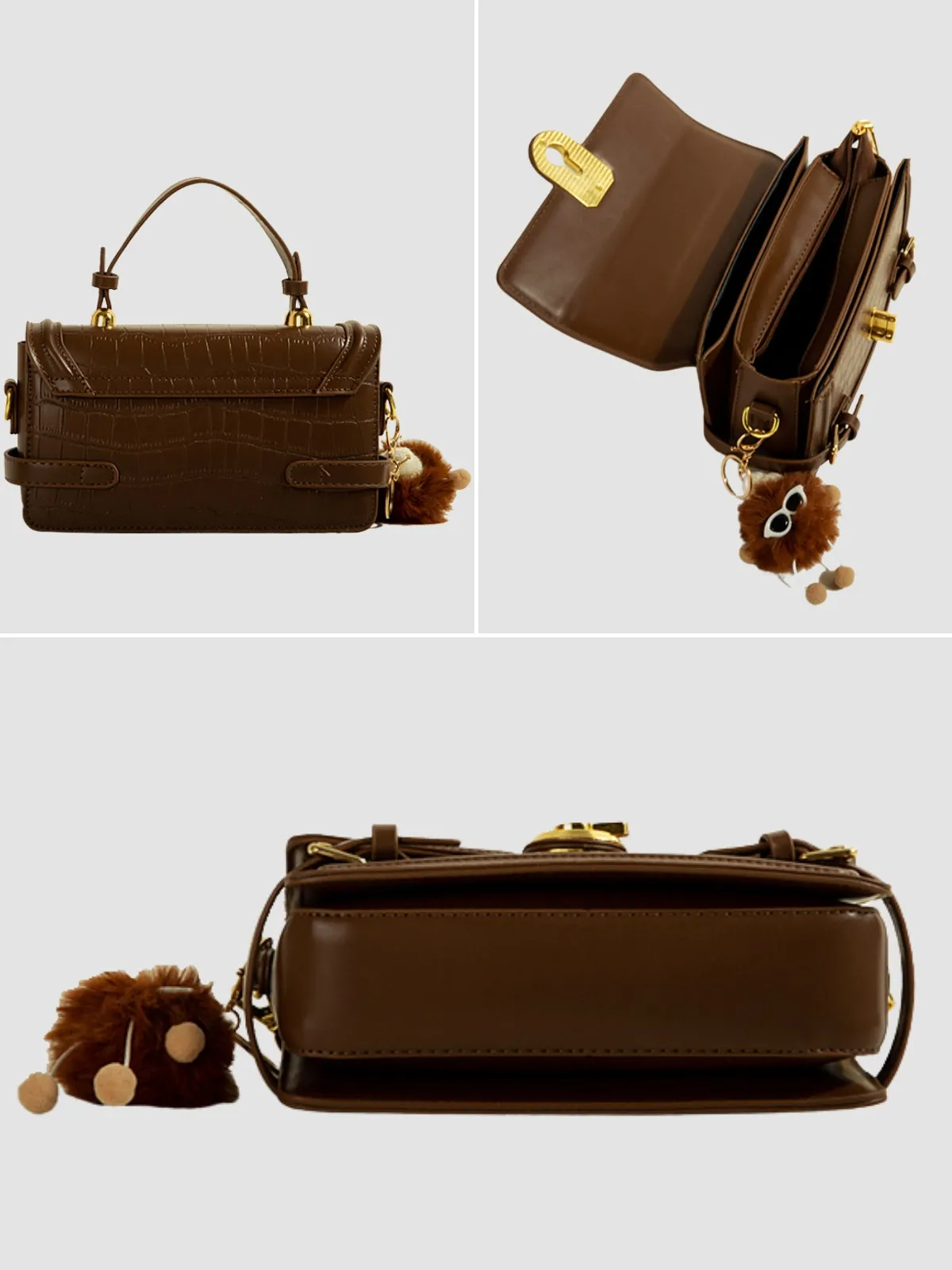 WLS Retro Single Shoulder Small Square Bag