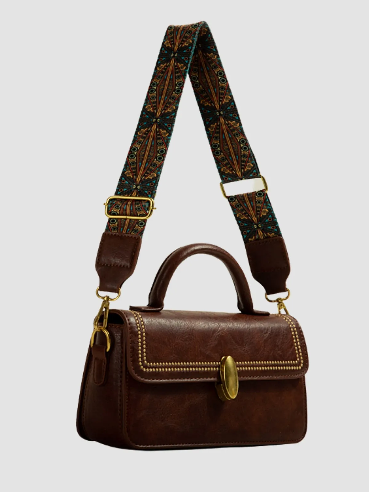 WLS Wideband Retro Small Crossbody Square Bag