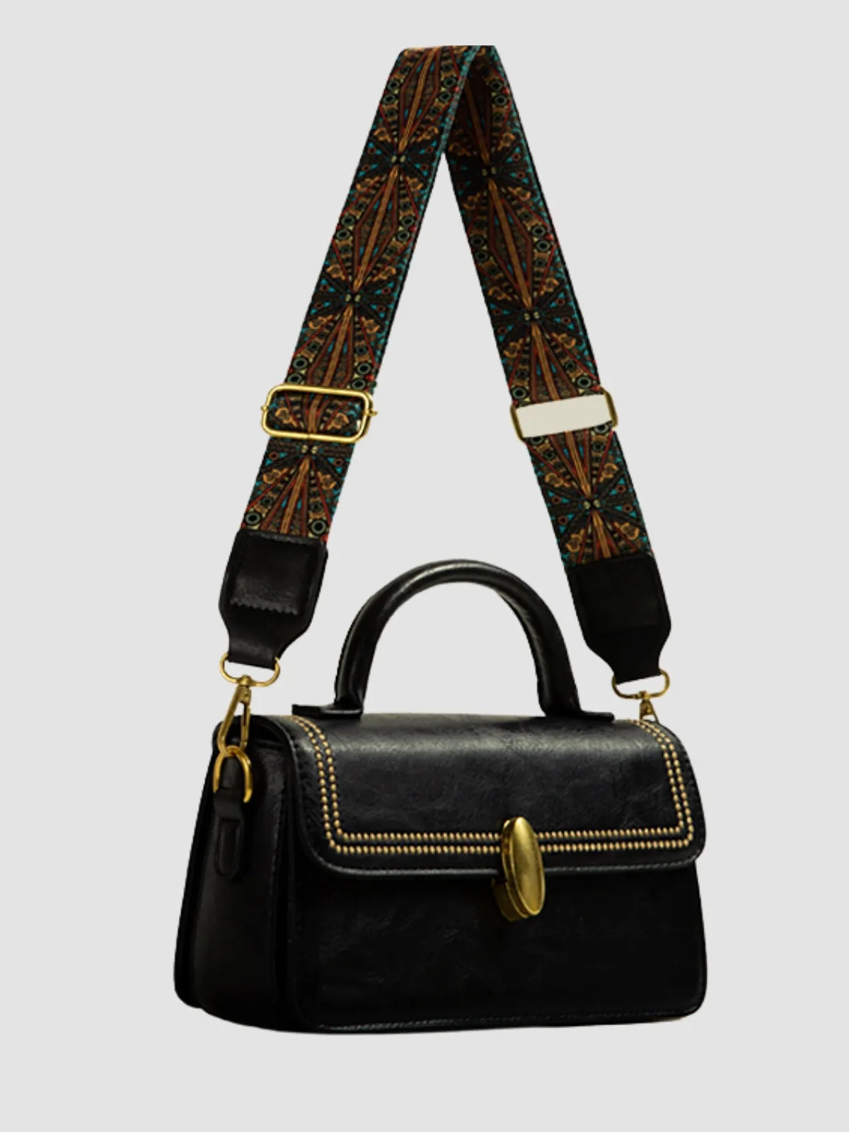 WLS Wideband Retro Small Crossbody Square Bag