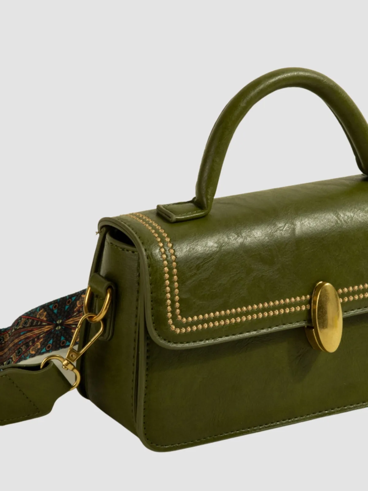 WLS Wideband Retro Small Crossbody Square Bag