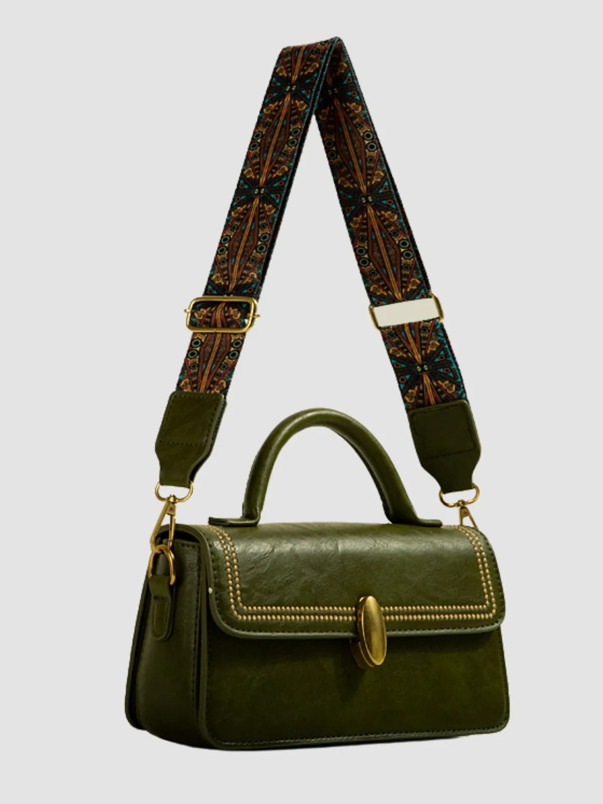 WLS Wideband Retro Small Crossbody Square Bag