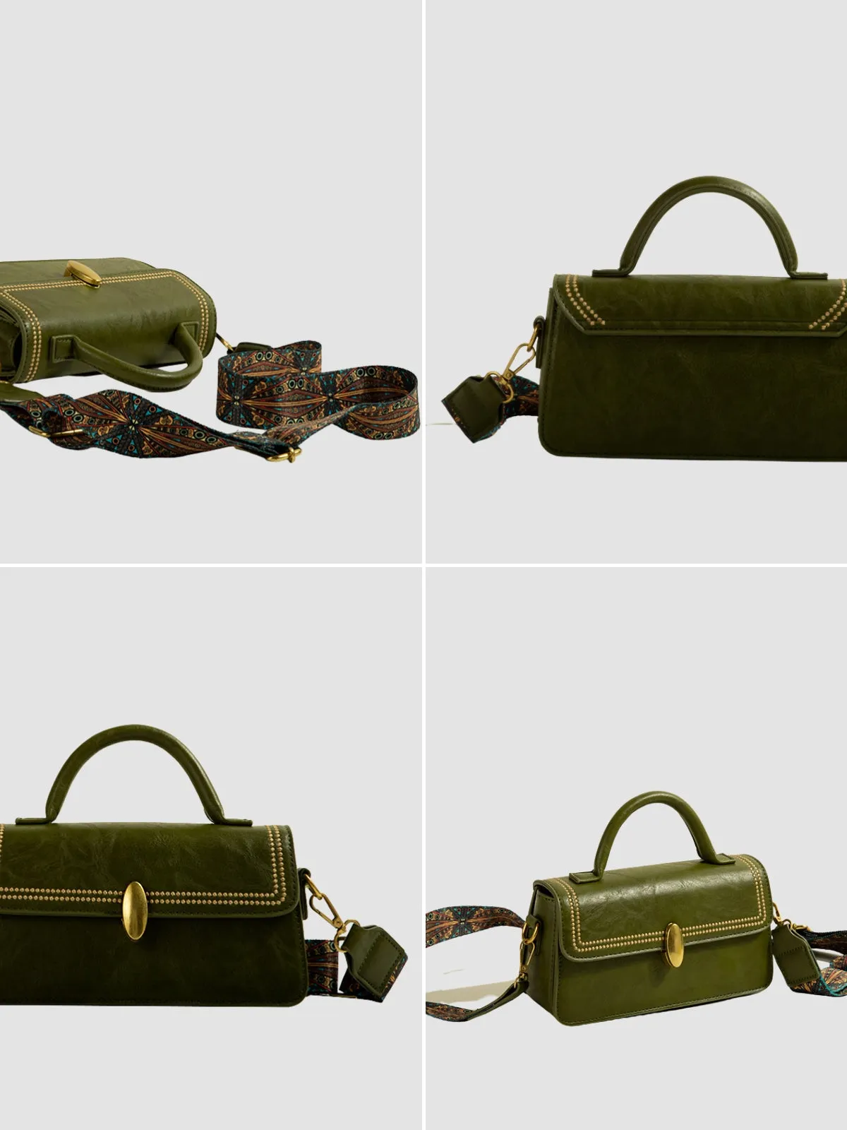 WLS Wideband Retro Small Crossbody Square Bag