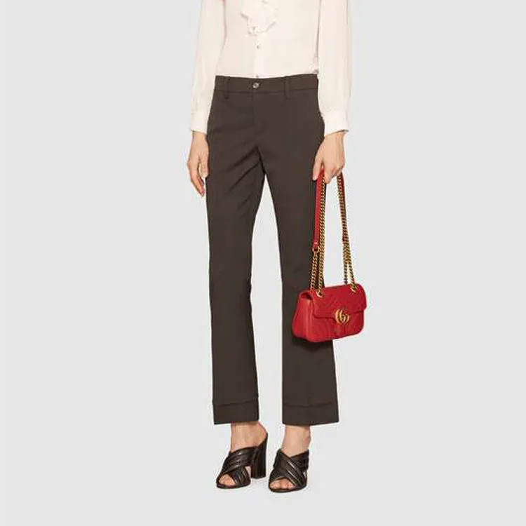 (WMNS) GUCCI GG Marmont Mini Shoulder Bag Red