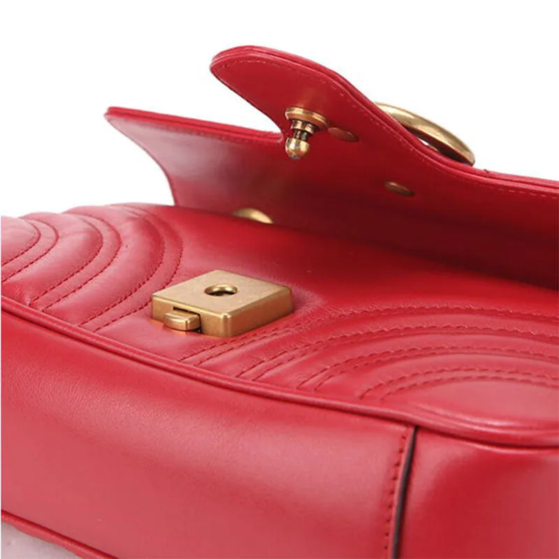 (WMNS) GUCCI GG Marmont Mini Shoulder Bag Red