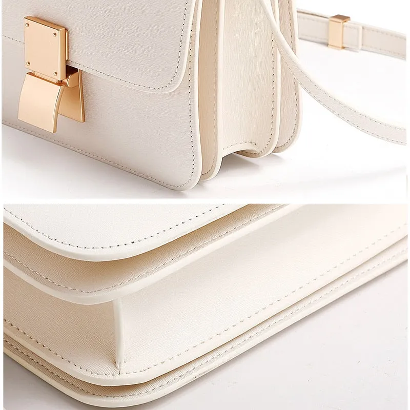 Women's Ins Retro Tofu Bags Female Small Square Shoulder Bag Messenger