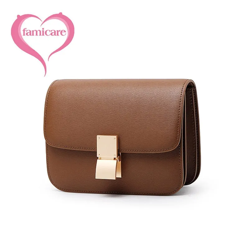 Women's Ins Retro Tofu Bags Female Small Square Shoulder Bag Messenger
