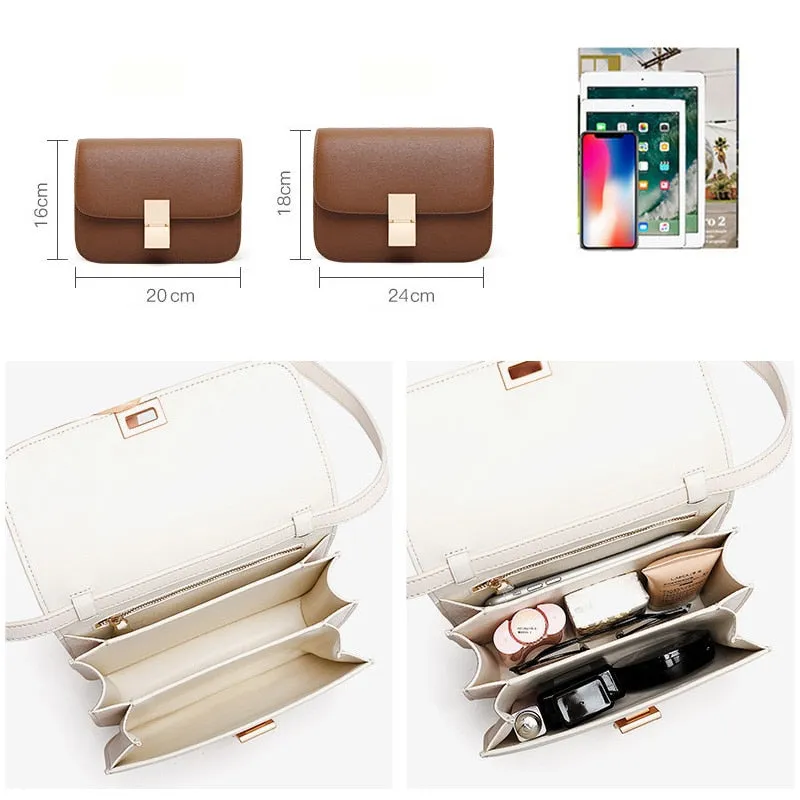Women's Ins Retro Tofu Bags Female Small Square Shoulder Bag Messenger