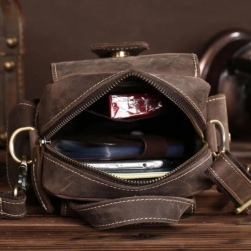 Woosir Leather Messenger Shoulder Bag Men