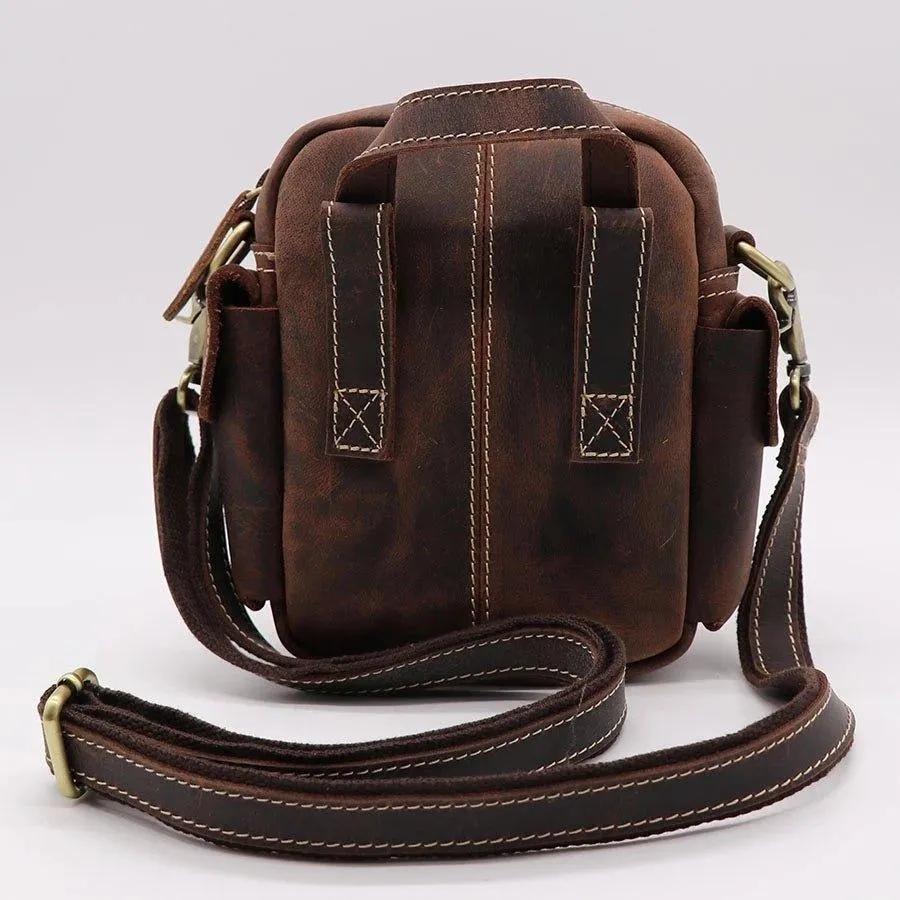 Woosir Leather Messenger Shoulder Bag Men