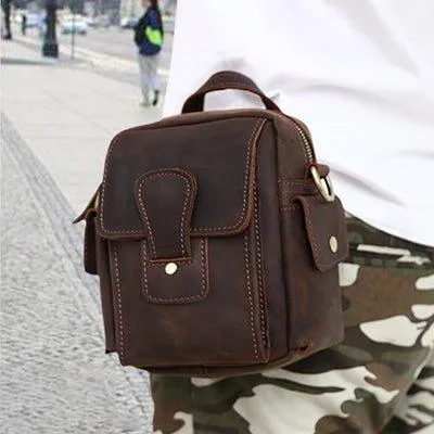 Woosir Leather Messenger Shoulder Bag Men