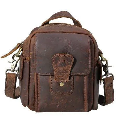 Woosir Leather Messenger Shoulder Bag Men