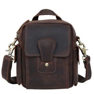 Woosir Leather Messenger Shoulder Bag Men
