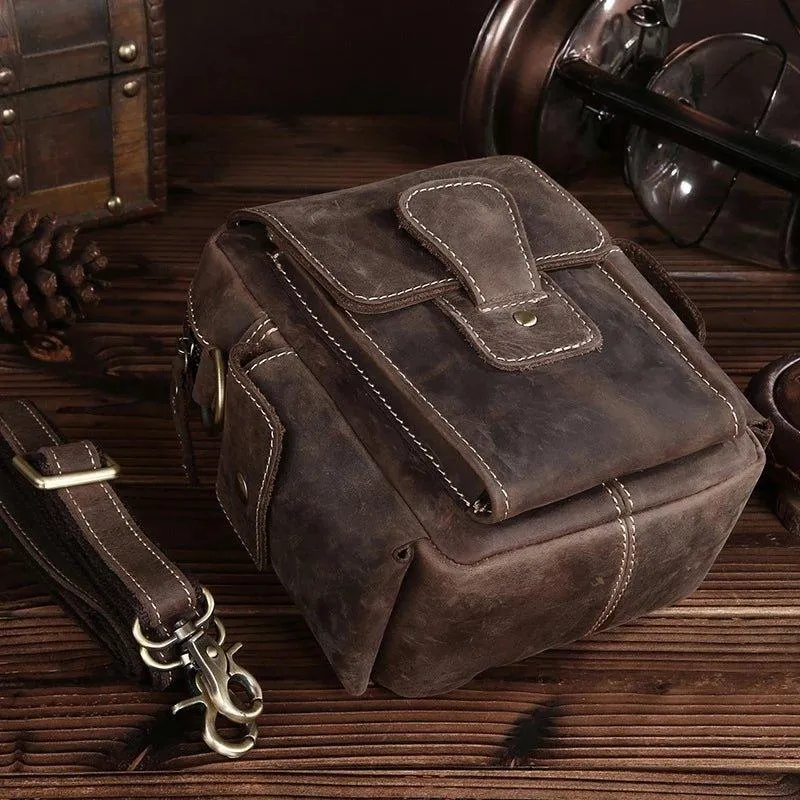 Woosir Leather Messenger Shoulder Bag Men