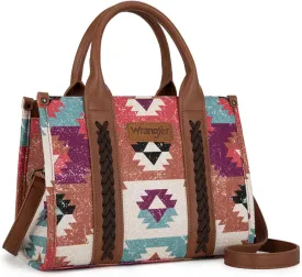 Wrangler Boho Tote Bag Aztec Top Handle Handbags and Purses